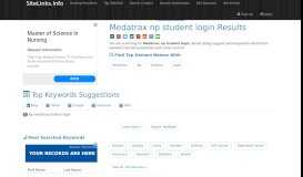 
							         Medatrax np student login Results For Websites Listing								  
							    
