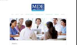 
							         MedCo - MDE Medico-Legal								  
							    