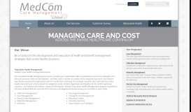 
							         Medcom Care Management > Home								  
							    
