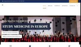 
							         MedConnect Europe Ltd: Study Medicine in Europe in English								  
							    