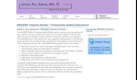 
							         Medent Patient Portal - Loftus, Ryu & Bartol, MDs, PC								  
							    