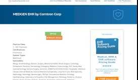 
							         MEDGEN EHR by Comtron Corp | MedicalRecords.com								  
							    