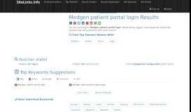 
							         Medgen patient portal login Results For Websites Listing								  
							    