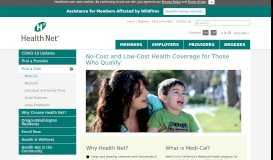 
							         Medi-Cal Health Insurance - Medicaid Insurance - Health Net								  
							    