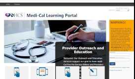 
							         Medi-Cal Learning Portal - CA.gov								  
							    