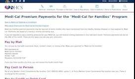 
							         Medi-Cal Premium Payments								  
							    