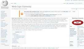 
							         Medi-Caps University - Wikipedia								  
							    