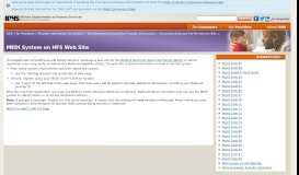 
							         MEDI System on HFS Web Site - IDHS								  
							    