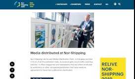 
							         Media distributed at Nor-Shipping - Nor-Shipping 2019								  
							    