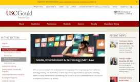 
							         Media, Entertainment and Technology (MET) Law | USC Gould School ...								  
							    