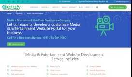 
							         Media & Entertainment Portal, Website & Application Development ...								  
							    