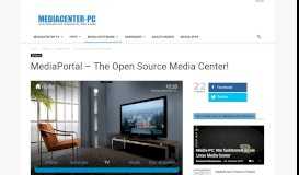 
							         Media Portal - Software zur Verwaltung digitaler Medien › Mediacenter ...								  
							    