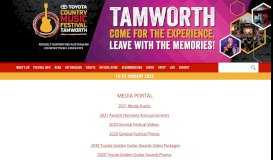 
							         Media Portal - TCMF - Tamworth Country Music Festival								  
							    