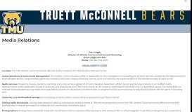 
							         Media Relations - Truett McConnell University Athletics								  
							    