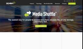 
							         Media Shuttle to Send Files Easier | Signiant Large File Transfer								  
							    