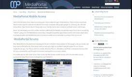 
							         MediaPortal Mobile Access - MEDIAPORTAL								  
							    