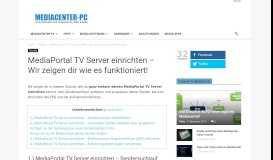 
							         MediaPortal TV Server einrichten › Mediacenter-pc.com								  
							    