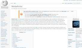 
							         MediaPortal - Wikipedia								  
							    