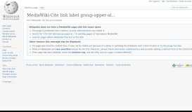 
							         MediaWiki:Cite link label group-upper-alpha - Wikipedia								  
							    