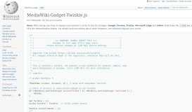 
							         MediaWiki:Gadget-Twinkle.js - Wikipedia								  
							    