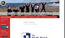 
							         medic portal | North Berwick High School - eduBuzz.org								  
							    