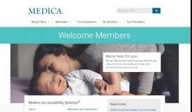 
							         Medica AccessAbility Solution Member Home Page - Medica								  
							    