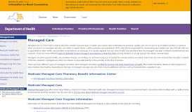 
							         Medicaid and Managed Care - New York State Department of Health								  
							    
