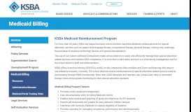 
							         Medicaid Billing - KSBA								  
							    