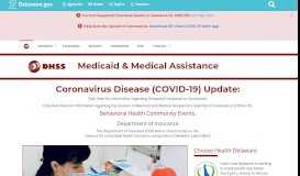 
							         Medicaid & Medical Assistance - Delaware Health and Social Services								  
							    