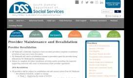 
							         Medicaid Provider Revalidation - South Dakota Department of Social ...								  
							    