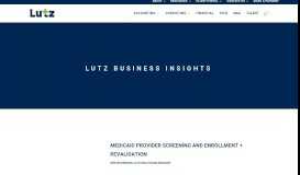 
							         Medicaid Provider Screening and Enrollment + Revalidation - Lutz								  
							    