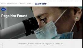 
							         Medical Affairs - Medical Information | Baxter - Baxter Healthcare								  
							    