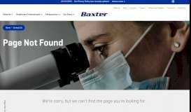 
							         Medical Affairs - U.S. Medical Information | Baxter								  
							    