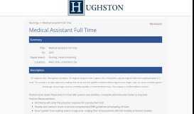 
							         Medical Assistant Full Time - Hughston Clinic - ApplicantStack								  
							    