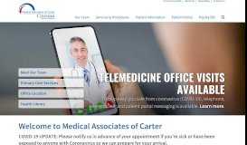 
							         Medical Associates of Carter								  
							    