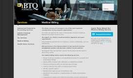 
							         Medical Billing | BTQ Financial								  
							    