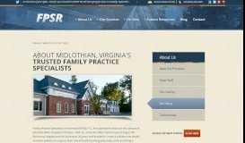 
							         Medical Care | Richmond VA | About FPSR | Family Practice Specialist ...								  
							    