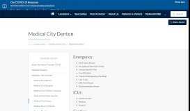 
							         Medical City Denton Transfer Center | Medical City Healthcare								  
							    