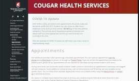 
							         Medical Clinic Appointments | Cougar Health Services | Washington ...								  
							    