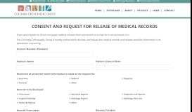 
							         Medical Consent - Columbia Orthopedic Group								  
							    