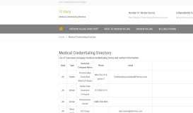 
							         Medical Credentialing Directory | TE Sharp								  
							    