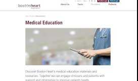 
							         Medical Education - Boston Heart Diagnostics								  
							    