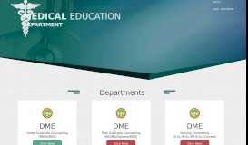 
							         Medical Education Department								  
							    