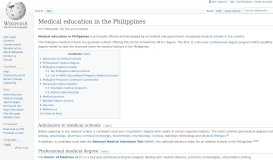 
							         Medical education in the Philippines - Wikipedia								  
							    