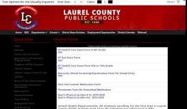 
							         Medical Forms - Laurel County Schools								  
							    