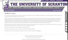
							         Medical Forms - Scranton Athletics | The University of Scranton								  
							    