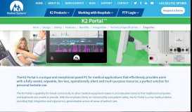 
							         Medical Grade Bedside Touchscreen Device | K2 Portal
							    