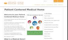 
							         Medical Home Care in Arizona - Adelante Mesa Pediatricians								  
							    