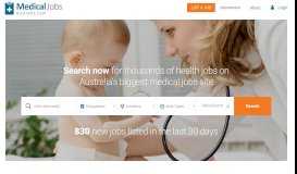 
							         Medical Jobs Australia | Medical Careers | Hospital Jobs								  
							    