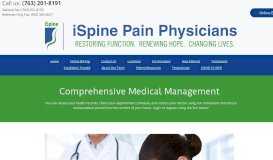 
							         Medical Management | Maple Grove, MN | iSpine Pain Physicians								  
							    